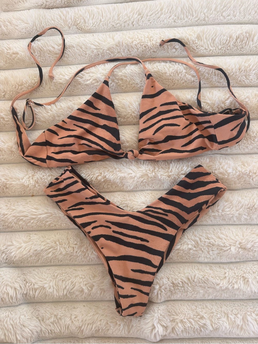Skatie zebra print bikini- Small